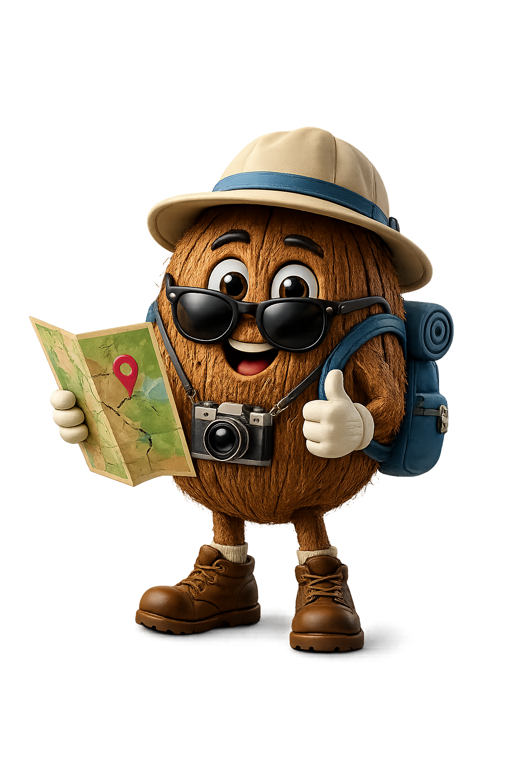 Coco the coconut mascot